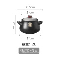 Kitchenware supplier wholesale cookingware set soup pots jogo de panelas two ears handle ceramic casserole pots with lid